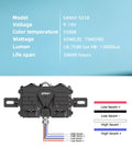 Rev Echo SANVI S318 Bi-LED Grille Light – 5000K