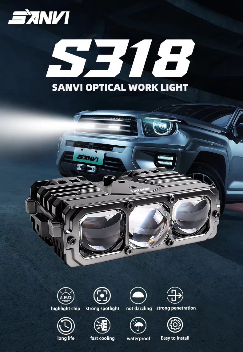 Rev Echo SANVI S318 Bi-LED Grille Light – 5000K